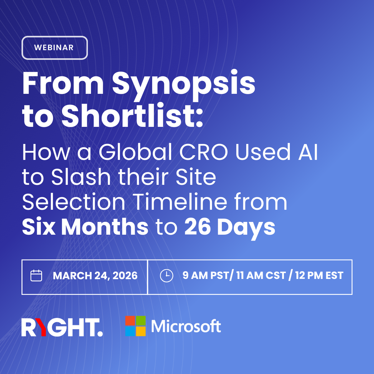 CRO Case Study Webinar - AI Site Selection